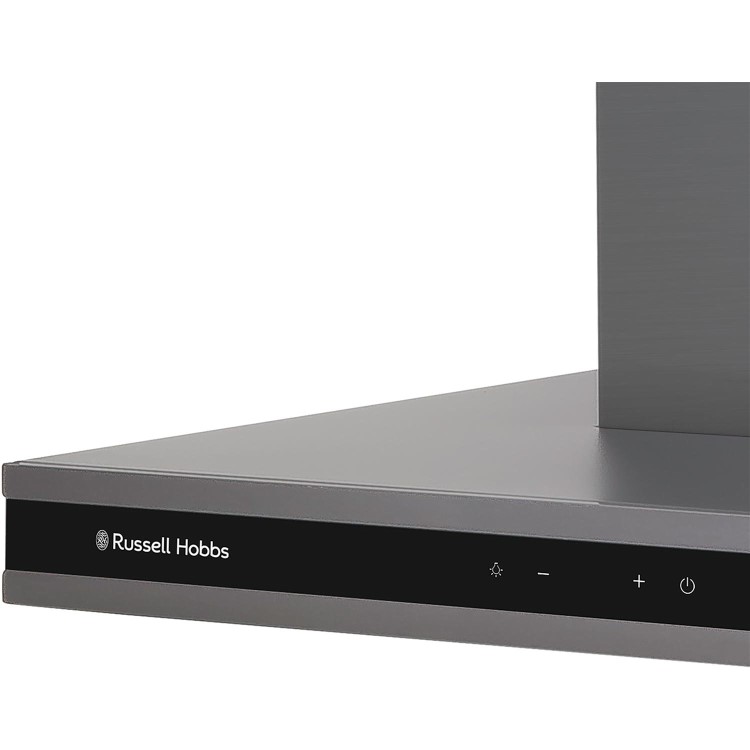 Refurbished Russell Hobbs RHGCH603DS 60cm Flat Cooker Hood Dark Steel