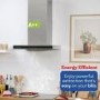 Russell Hobbs 60cm T-Shaped Cooker Hood - Stainless Steel