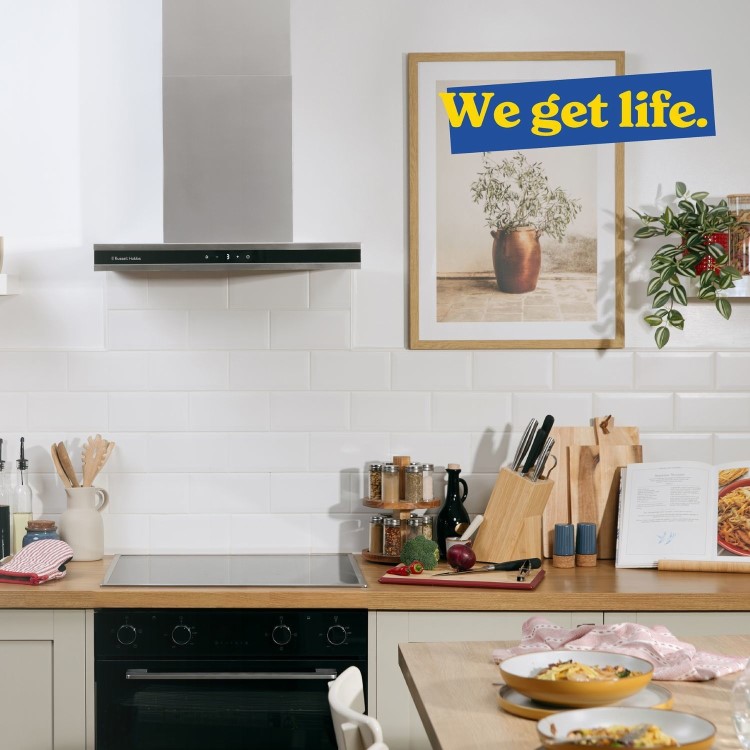 Russell Hobbs 60cm T-Shaped Cooker Hood - Stainless Steel