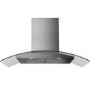 GRADE A1 - Russell Hobbs RHGCH901SS 90cm Wide Glass and Stainless Steel Chimney Cooker Hoods
