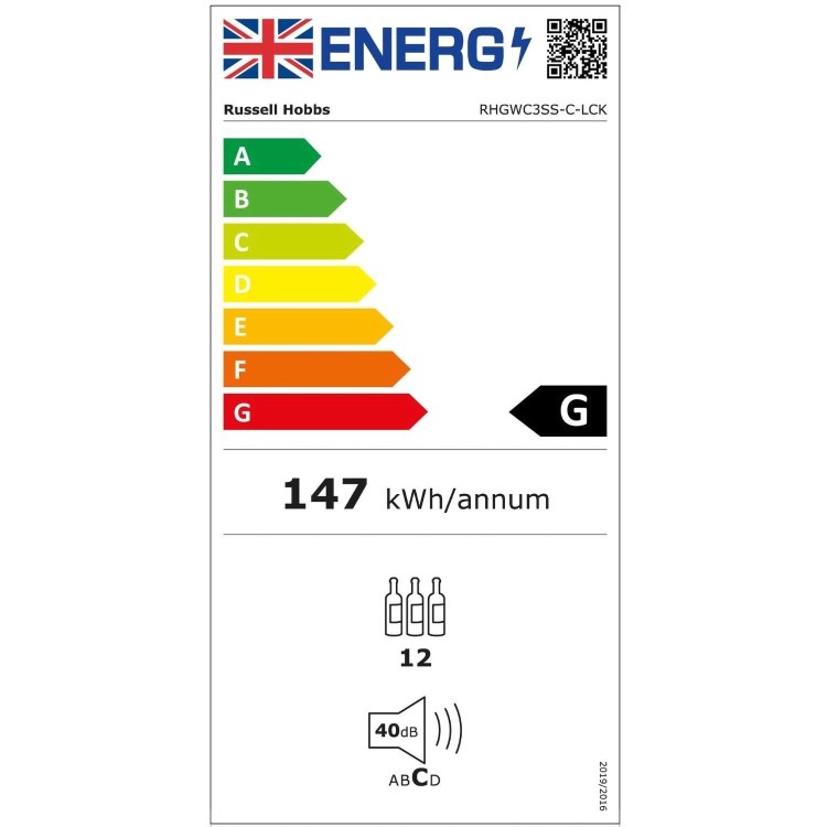 Russell Hobbs 46L Drinks Fridge - Stainless Steel