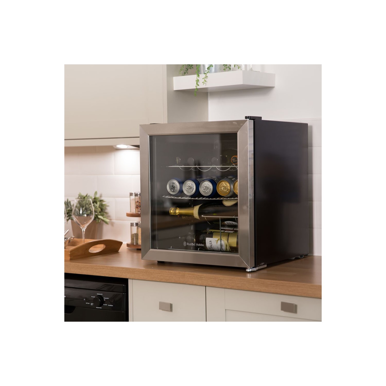 Russell Hobbs RHGWC3SS 12 Bottle Wine Cooler Stainless Steel Appliances Direct