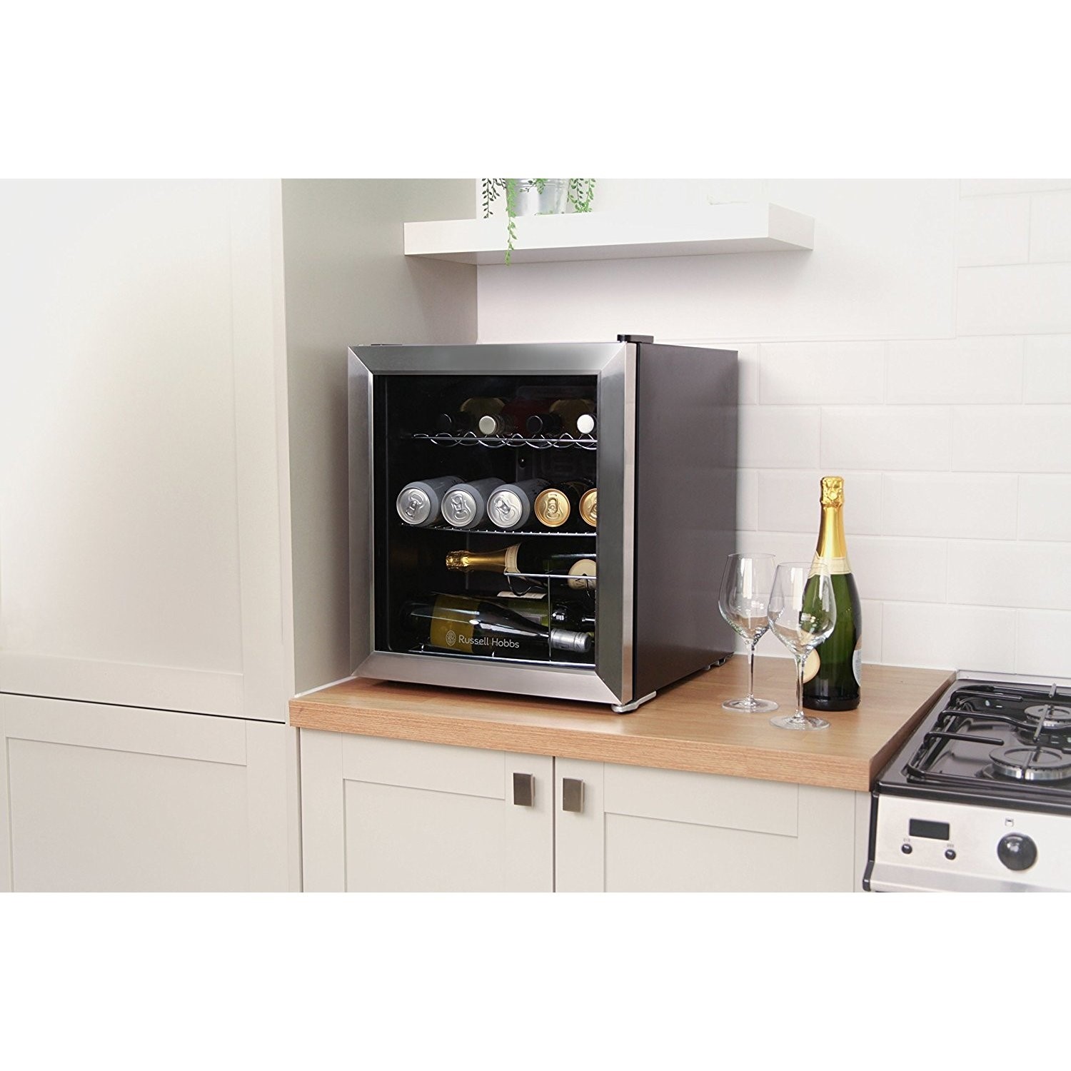 Russell Hobbs RHGWC3SS 12 Bottle Wine Cooler Stainless Steel Appliances Direct