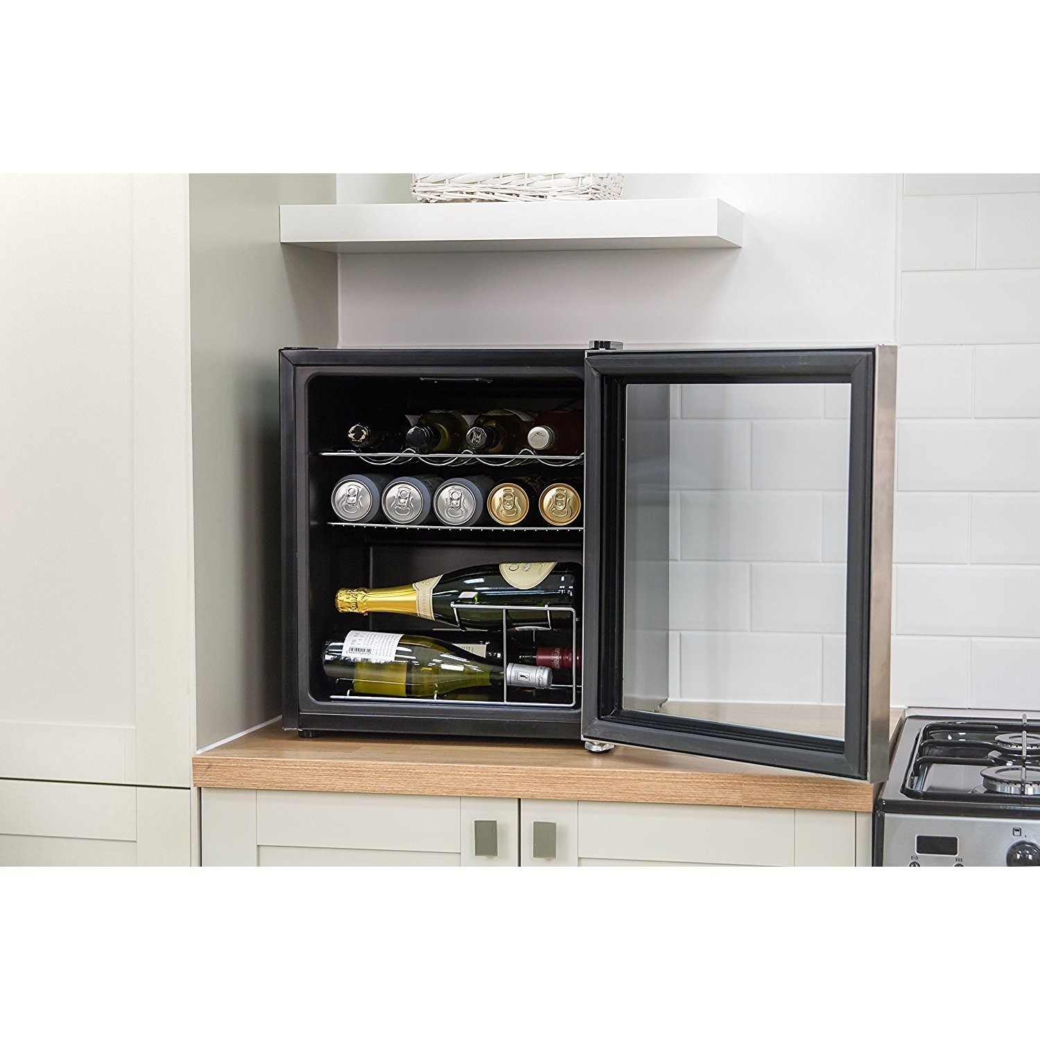 Russell Hobbs RHGWC3SS 12 Bottle Wine Cooler Stainless Steel Appliances Direct