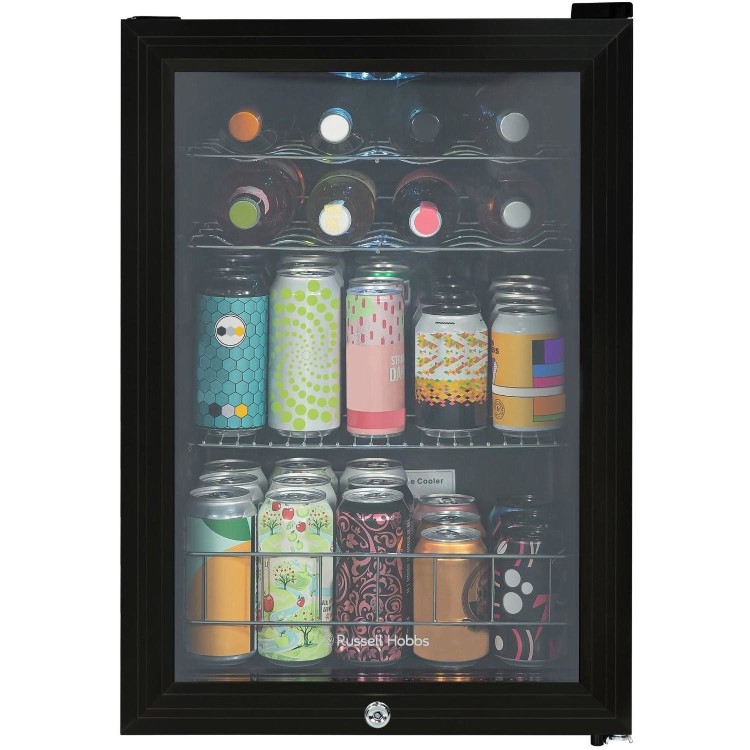 Refurbished Russell Hobbs 62L Drinks Fridge - Black