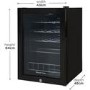 Refurbished Russell Hobbs 62L Drinks Fridge - Black