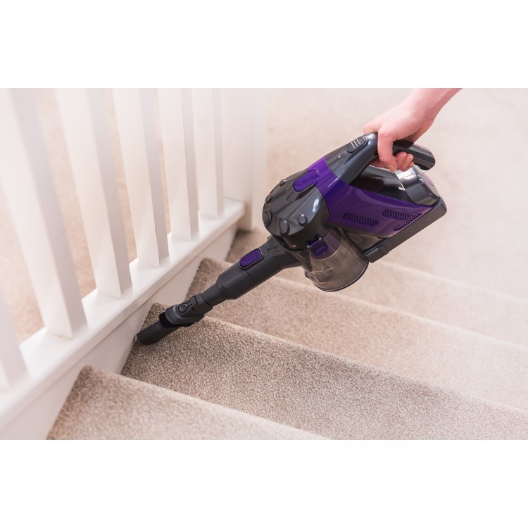 Russell Hobbs RHHS2201 Lithium Cordless Hand Stick Vacuum Cleaner - Grey and Purple