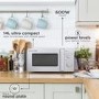 Refurbished Russell Hobbs RHM1401S 14L Compact Microwave Oven - Silver
