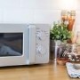 Refurbished Russell Hobbs RHM1401S 14L Compact Microwave Oven - Silver