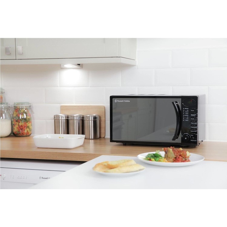 GRADE A2 - Russell Hobbs RHM1714B 17L Digital Microwave Oven - Black
