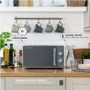 Refurbished Russell Hobbs Inspire RHM1731G 17L 700W Solo Microwave Oven Grey