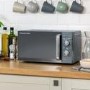 Refurbished Russell Hobbs Inspire RHM1731G 17L 700W Solo Microwave Oven Grey