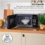 Russell Hobbs StyleVia 20L Freestanding Solo Microwave Oven - Black