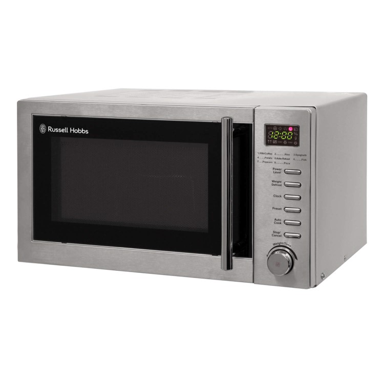 Refurbished Russell Hobbs RHM2031 20L 800W Freestanding Digital Combination Microwave Stainless Steel