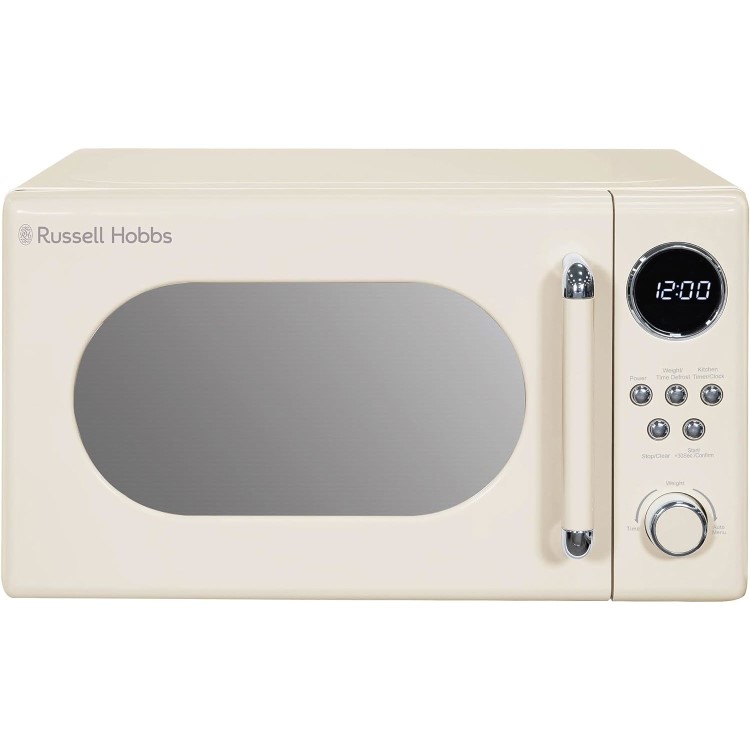 Russell Hobbs RHM2044C Retro 20L Freestanding Solo Microwave - Cream