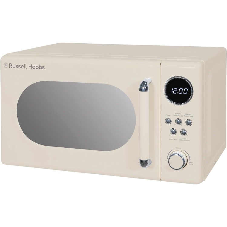 Russell Hobbs RHM2044C Retro 20L Freestanding Solo Microwave - Cream