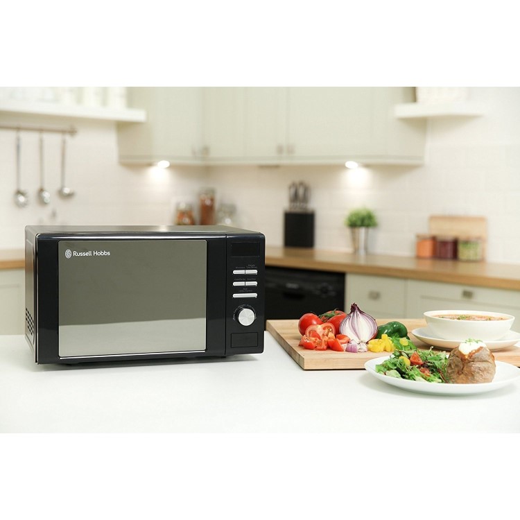 Refurbished Russell Hobbs RHM2064B Heritage 20L Digital Microwave Oven - Black