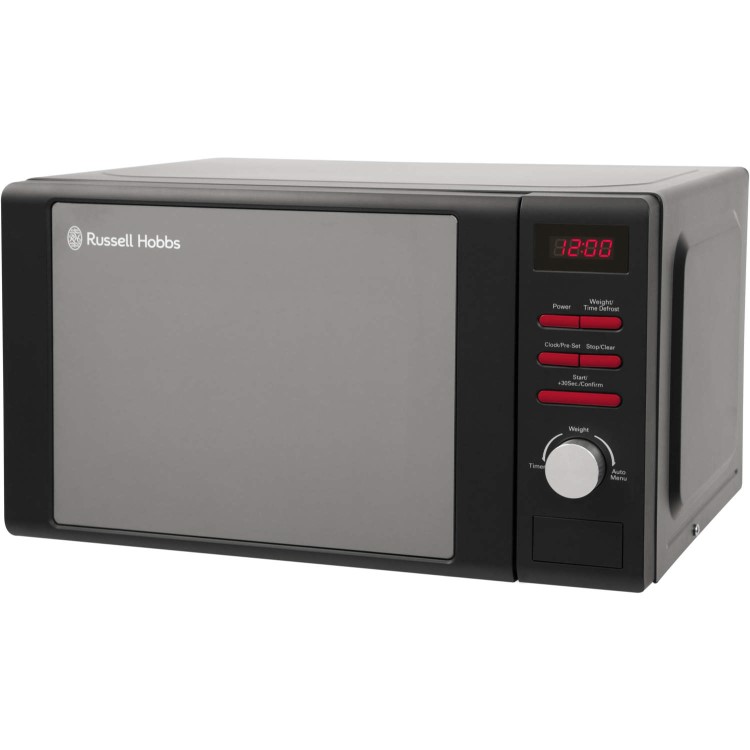 Russell Hobbs RHM2064D 20 Litre 800 Watt Digital Microwave Black And Red