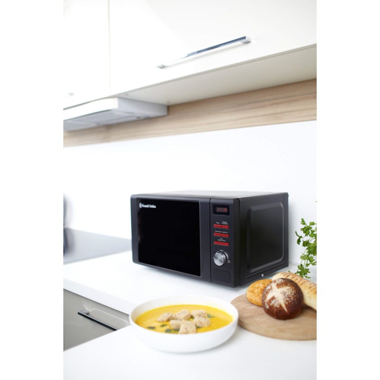 Russell Hobbs RHM2064D 20 Litre 800 Watt Digital Microwave Black And Red