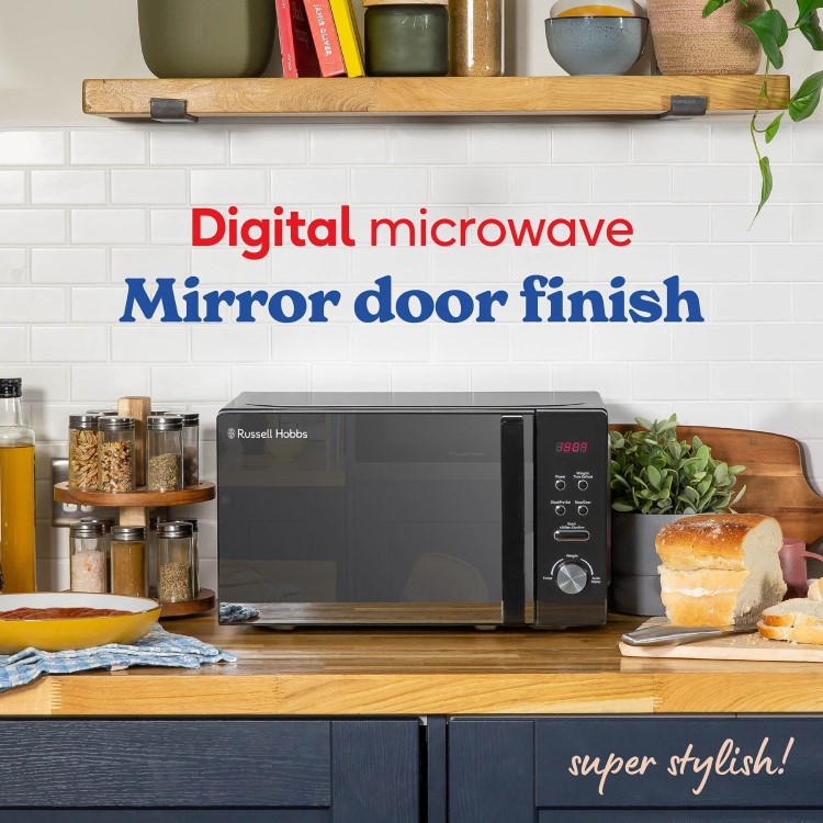 Russell Hobbs 20L Freestanding Solo Digital Microwave - Black