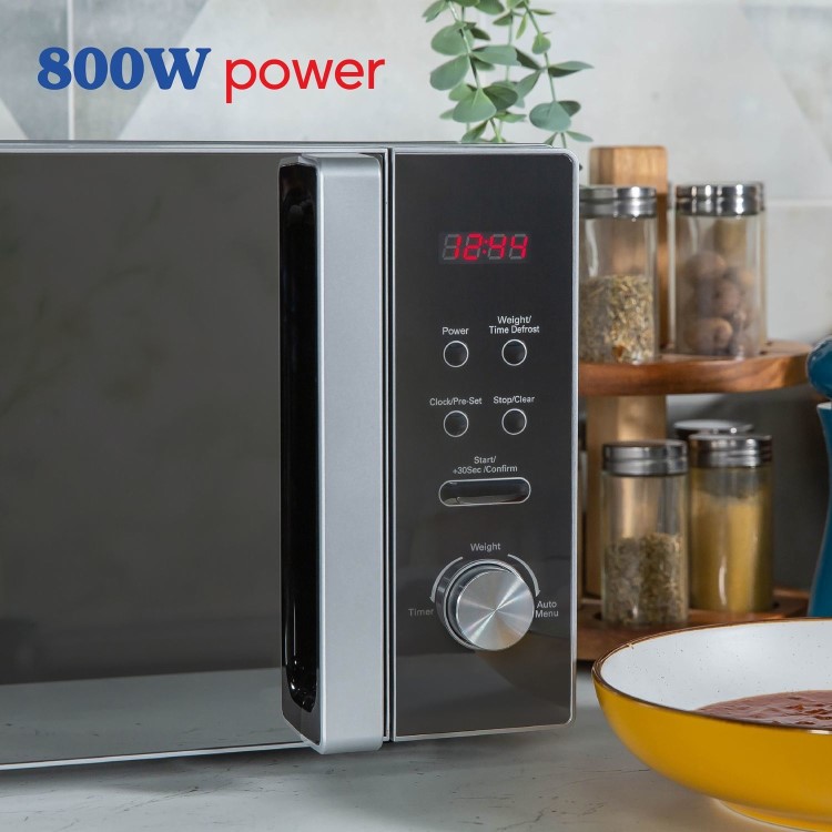 Russell Hobbs 20L Freestanding Solo Digital Microwave - Silver