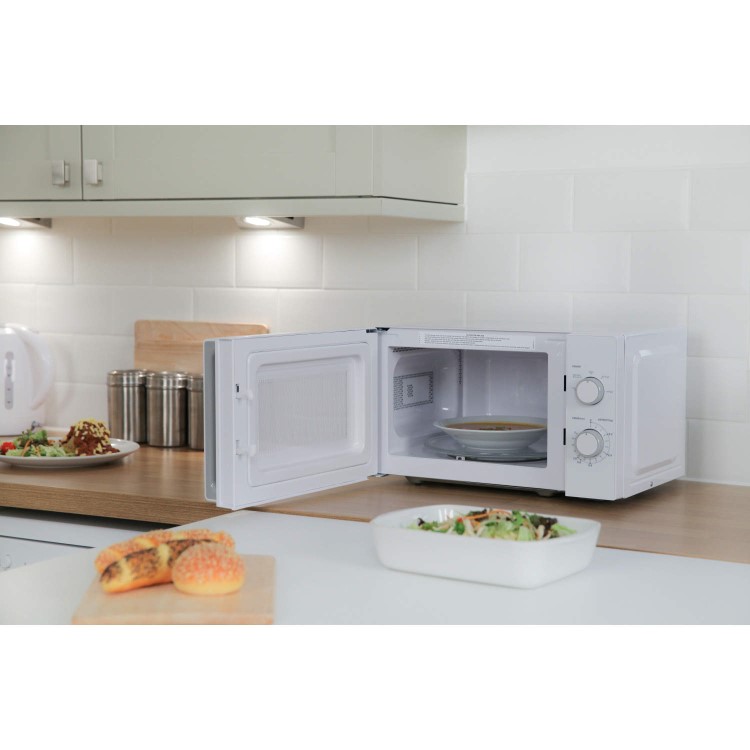 Russell Hobbs RHM2077 20L 800W Freestanding Manual Microwave in White