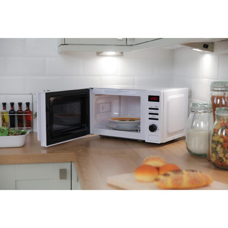GRADE A2 - Russell Hobbs RHM2079A 20L 800W Aura Freestanding Digital Microwave in White