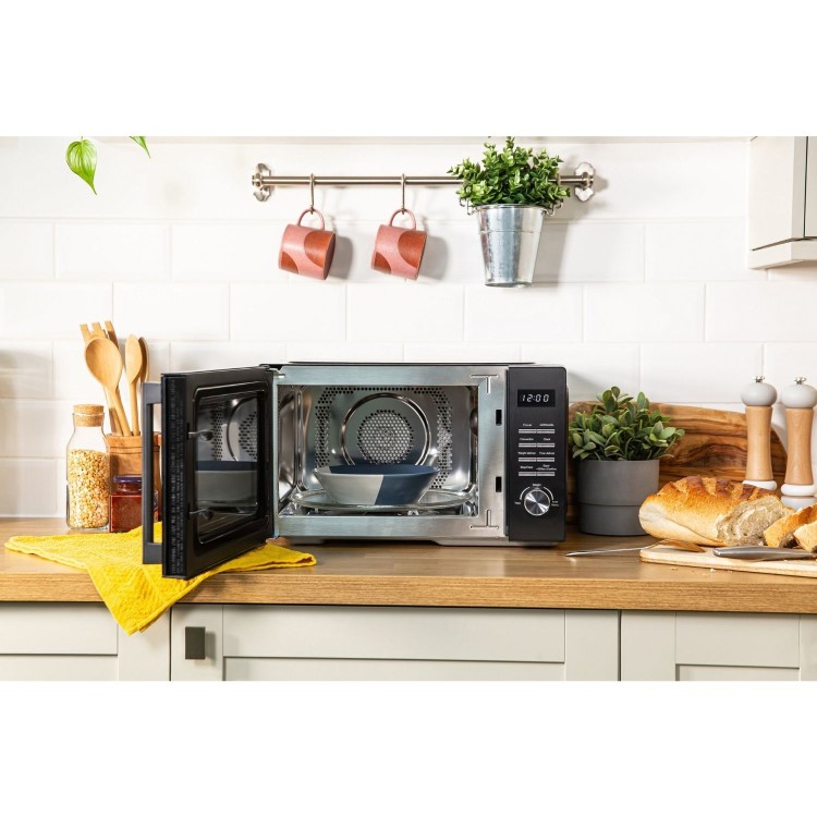 Russell Hobbs RHM2346B Black Digital Microwave – 23L 800W Microwave with Auto Cook & Modern Touch Controls