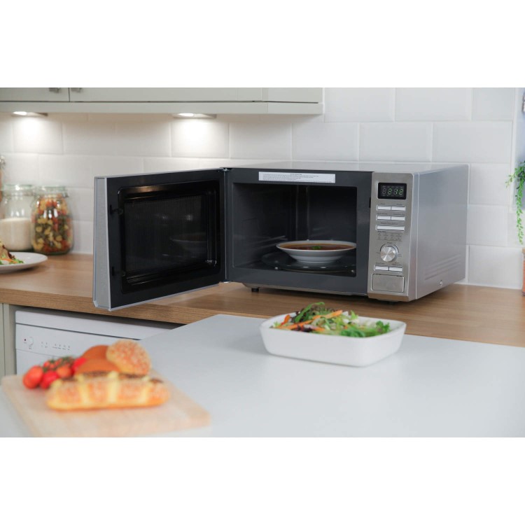 GRADE A1 - Russell Hobbs RHM2563 25L 800W Freestanding Digital Microwave - Stainless Steel
