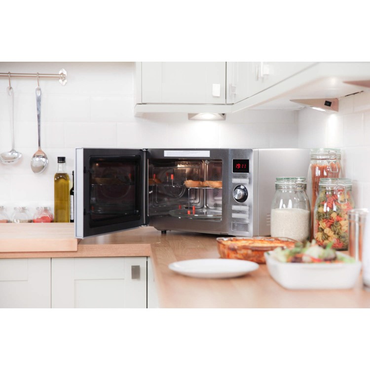 Russell Hobbs RHM2572CG 25L 900W Freestanding Digital Combination Microwave in Stainless Steel