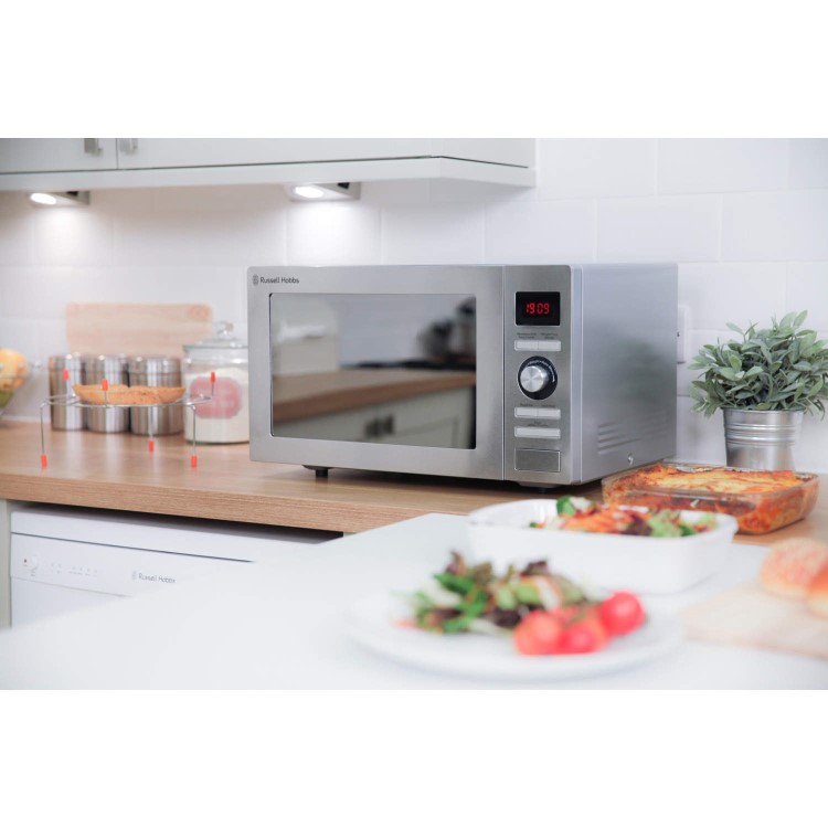 Russell Hobbs RHM2572CG 25L 900W Freestanding Digital Combination Microwave in Stainless Steel