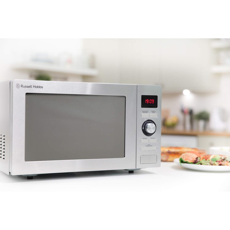Russell Hobbs RHM2572CG 25L 900W Freestanding Digital Combination Microwave in Stainless Steel