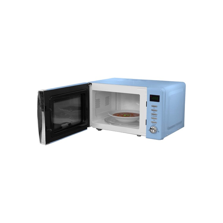 GRADE A1 - Russell Hobbs RHMD702BL 17 L Pastel Blue Digital Microwave Oven