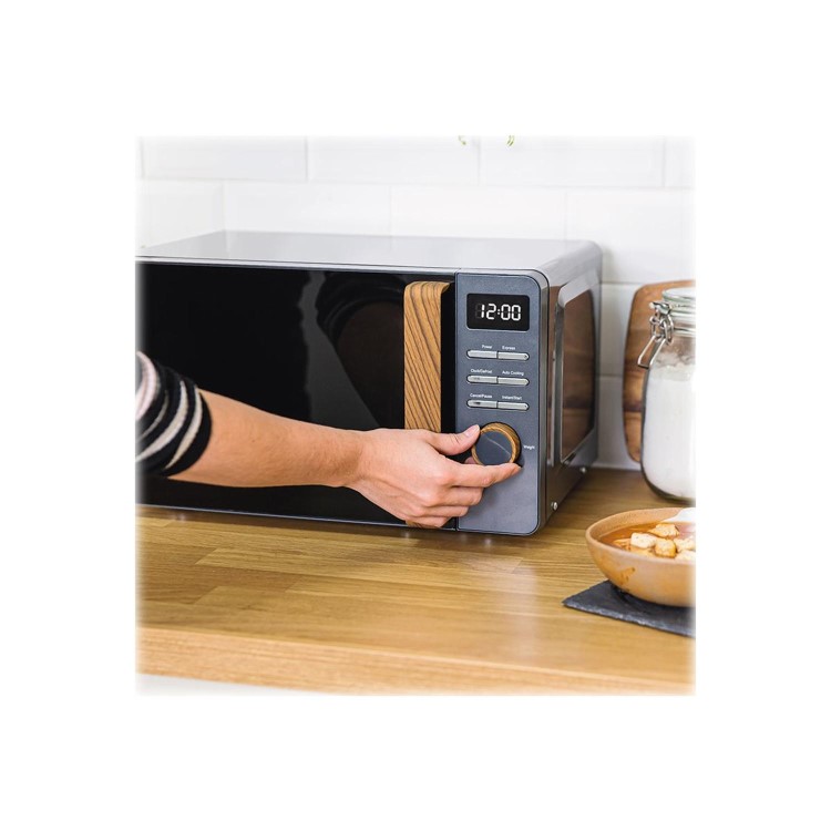 Refurbished Russell Hobbs RHMD714G Scandi 17L 700W Digital Microwave Oven Grey