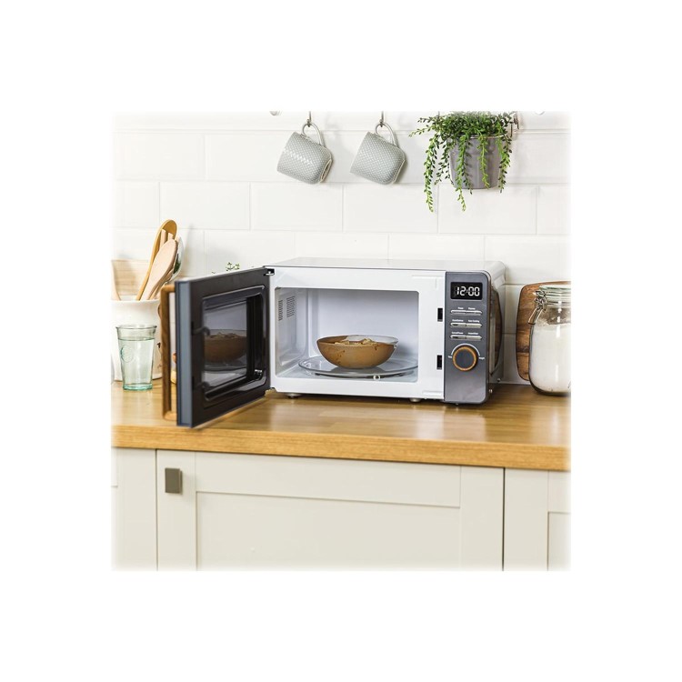Refurbished Russell Hobbs RHMD714G Scandi 17L 700W Digital Microwave Oven Grey