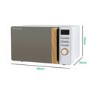 GRADE A2 - Russell Hobbs RHMD714 Scandi 17L Digital Microwave - White