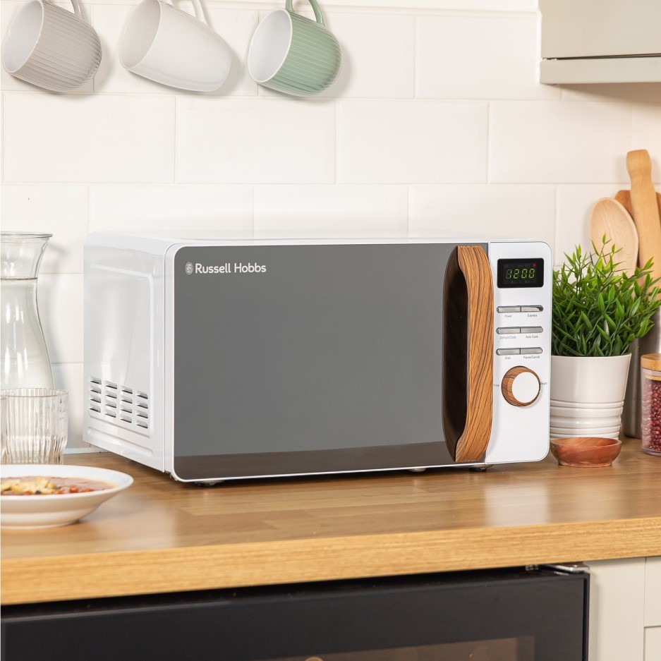 Russell Hobbs RHMD714 Scandi 17L Digital Microwave Oven White