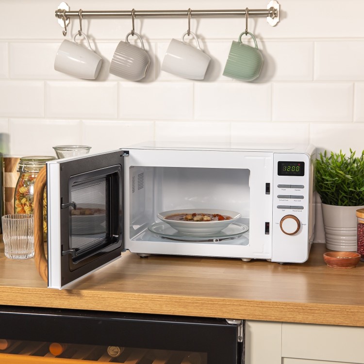 GRADE A2 - Russell Hobbs RHMD714 Scandi 17L Digital Microwave - White