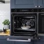 Refurbished Russell Hobbs RHMEO7202DS 60cm Single Built In Electric Oven & Microwave Black