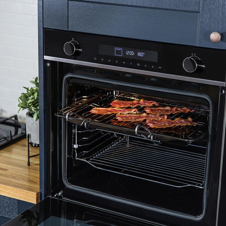 Russell Hobbs RHMEO7202DS Electric Single Oven & Microwave - Black