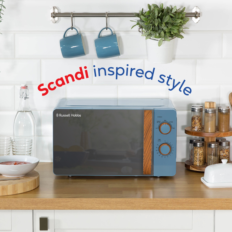Russell Hobbs 17L Freestanding Solo Microwave - Blue