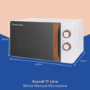 Russell Hobbs 17L Freestanding Solo Microwave - White