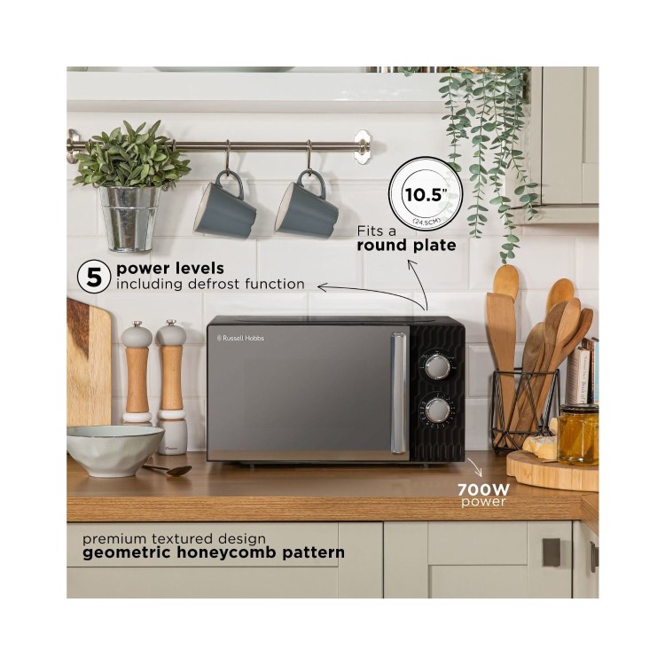 Russell Hobbs 17L Honeycomb Microwave - Black