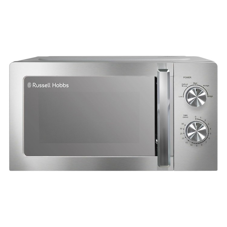 Russell Hobbs RHMM827SS 20L Freestanding Solo Microwave Oven - Stainless Steel