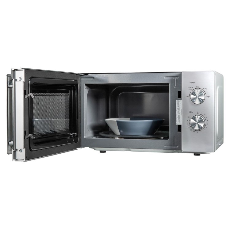 Russell Hobbs RHMM827SS 20L Freestanding Solo Microwave Oven - Stainless Steel
