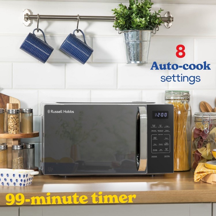 Russell Hobbs RHMT2045S 20 Litre Touch Control Digital Microwave - Silver