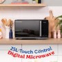 Russell Hobbs RHMT2512B 25L Digital Microwave Oven Black 900W Auto Cook & Defrost