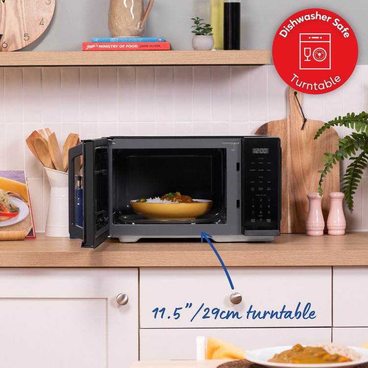 Russell Hobbs RHMT2512B 25L Digital Microwave Oven Black 900W Auto Cook & Defrost
