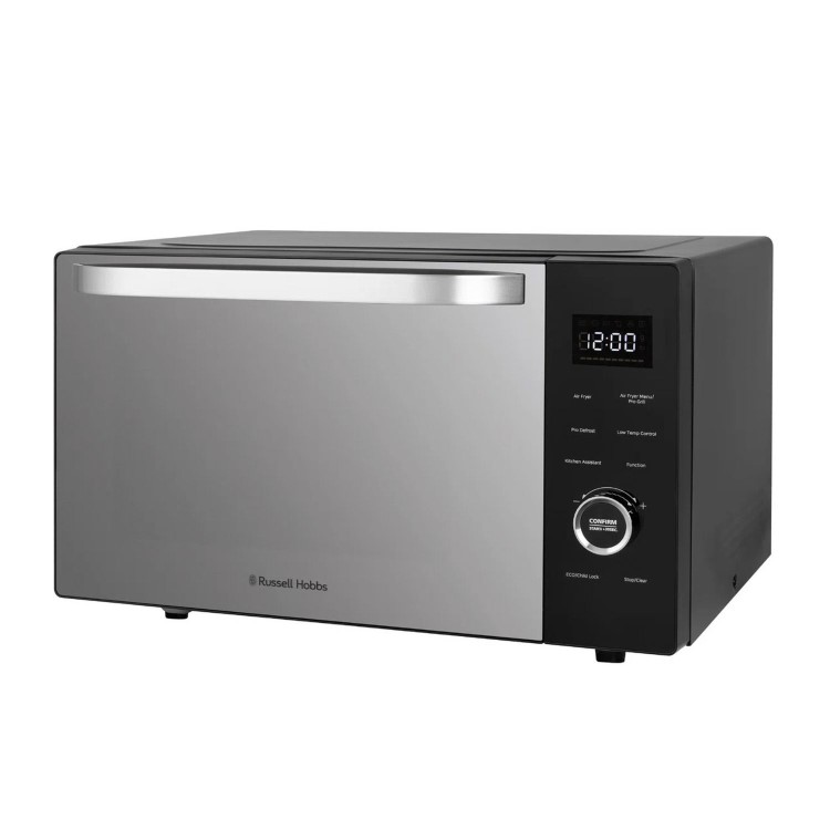 Russell Hobbs RHMT3001B Black 30L Digital Microwave Oven 900W Family Microwave with Auto Cook Programmes & Defrost Function