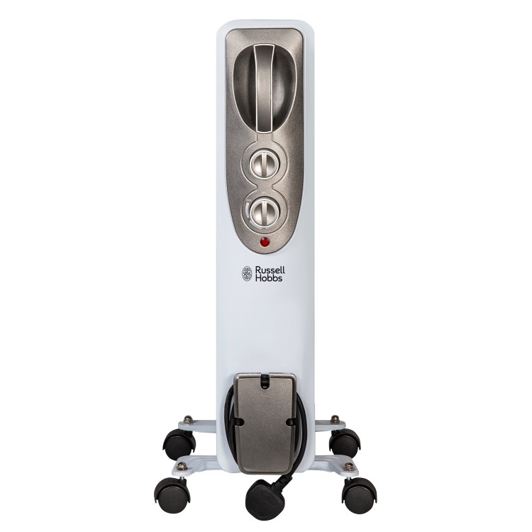 Russell Hobbs 1.5KW 7 fin  Oil Filled Radiator with 3  Heat Setting and Thermostatic Controls